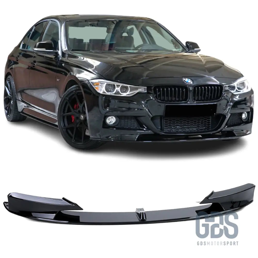 Lame m performance pare-choc avant noir brillant pour bmw série 3 f30 / f31 pack