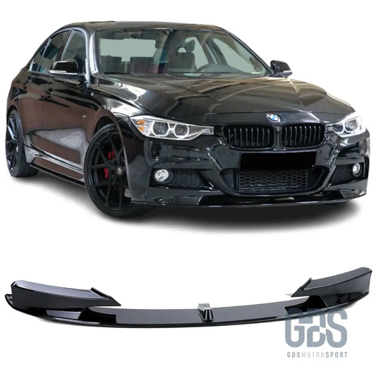Lame m performance pare-choc avant noir brillant pour bmw série 3 f30 / f31 pack
