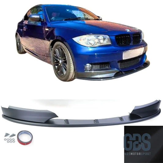 Lame M Performance pare choc avant Pack E82 coupé E88 Cabriolet Noir Mate - Pare Choc kit carrosserie - GDS Motorsport