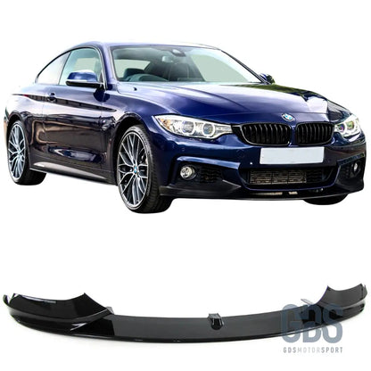 Lame m performance pour pare choc pack avant bmw f32/ f33/ f36 noir brillant