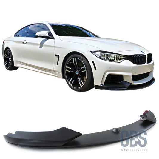 Lame m performance pour pare-choc pack avant bmw f32 f33 f36 noir mat