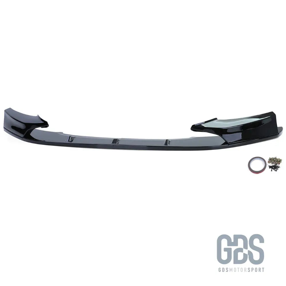 Lame m performance pour pare-choc avant pack bmw série 1 f20 f21 phase noir brillant