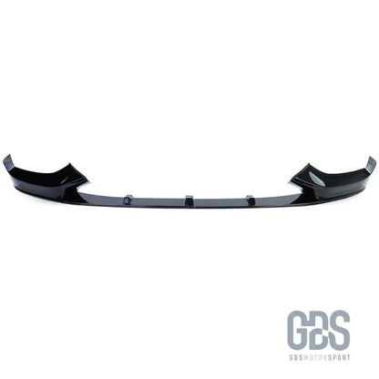 Lame m performance pour pare-choc avant pack bmw série 1 f20 f21 phase 2 lci noir brillant