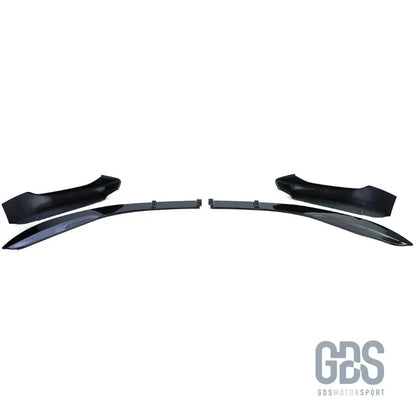 Lame m performance pour pare-choc avant pack bmw série 1 f20 f21 phase 2 lci noir brillant