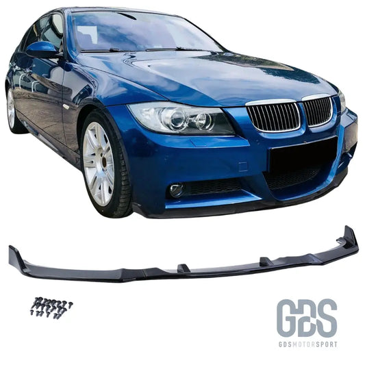 Lame m sport pare-choc avant bmw série 3 e90/e91 pack phase 1 noir brillant