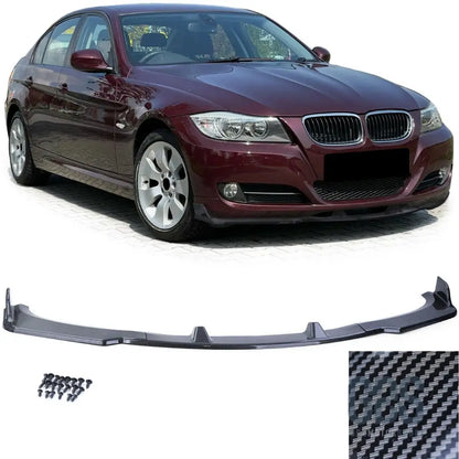 Lame m sport pare-choc avant bmw série 3 e90/e91 phase 2 lci look carbone
