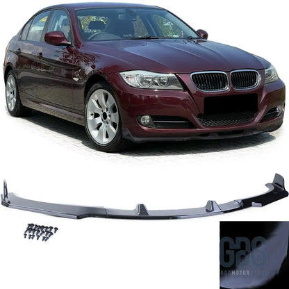 Lame m sport pare-choc avant bmw série 3 e90/e91 phase 2 lci noir brillant