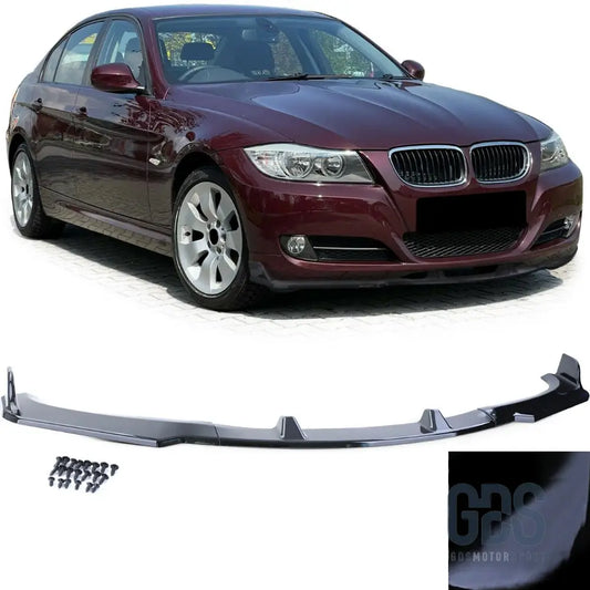Lame m sport pare-choc avant bmw série 3 e90/e91 phase 2 lci noir brillant