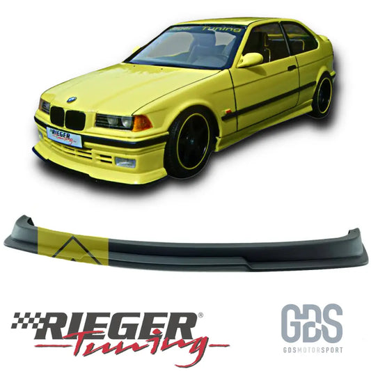 Lame avant m3 gt rieger noir mat pour pare-choc d’origine bmw e36
