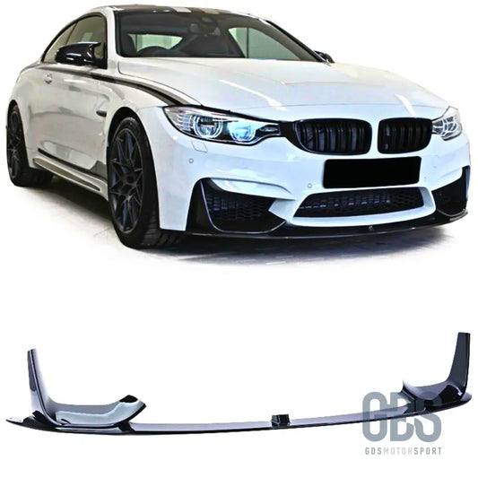 Lame de pare-choc m performance evolution pour bmw m4 f82 noir brillant