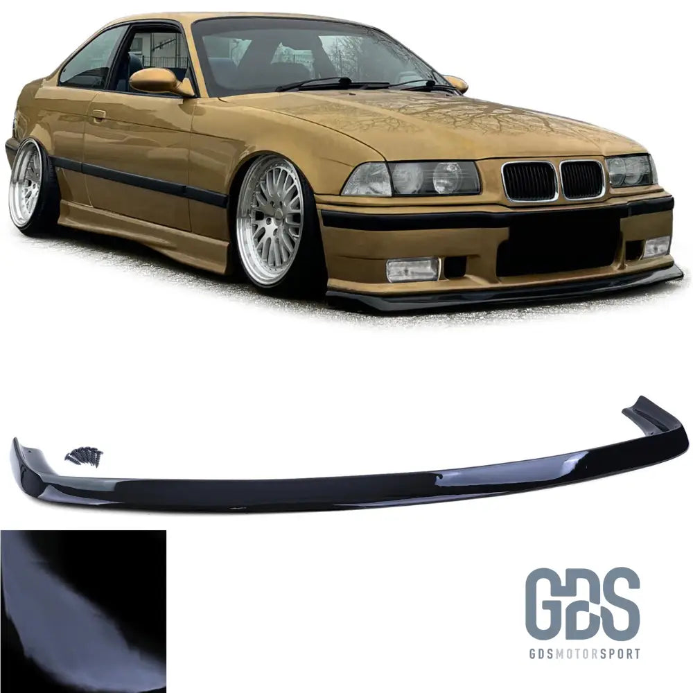 Lame style FATLIP Noir Brillant pare choc avant look M3 BMW E36 - Pare Choc kit carrosserie - GDS Motorsport