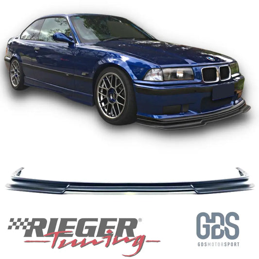 Lame style M3 GT club sport pour pare choc avant look BMW E36 Noir Mate (Rieger) - Pare Choc kit carrosserie - GDS Motorsport