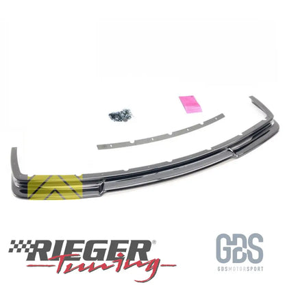 Lame style m3 gt club sport pour pare choc avant look bmw e36 noir brillant (rieger)