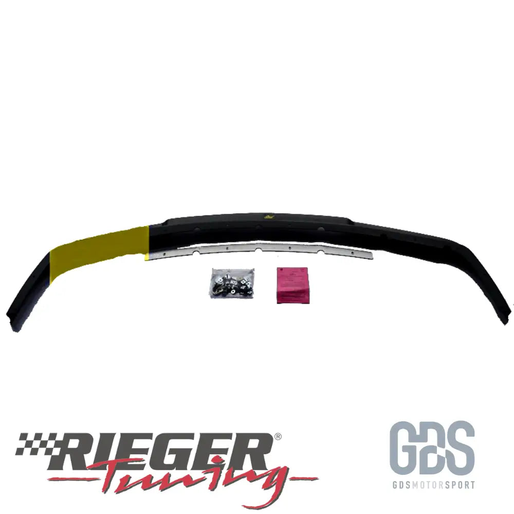 Lame style m3 gt club sport pour pare choc avant look bmw e36 noir brillant (rieger)