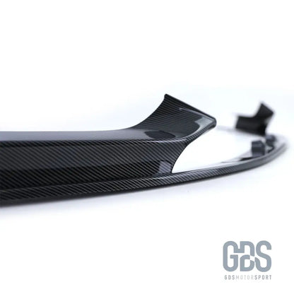 Lame avant style performance deux parties aspect carbone pour pare-choc pack m bmw série 2 f22 f23