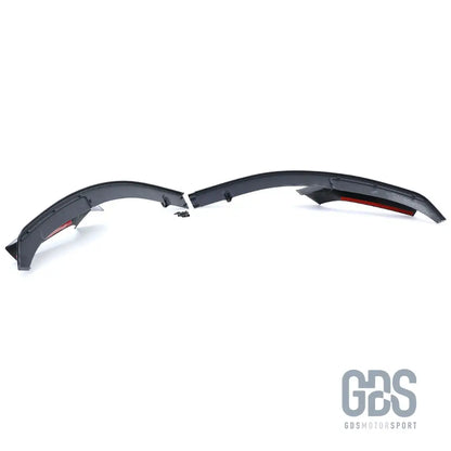 Lame avant style performance deux parties aspect carbone pour pare-choc pack m bmw série 2 f22 f23