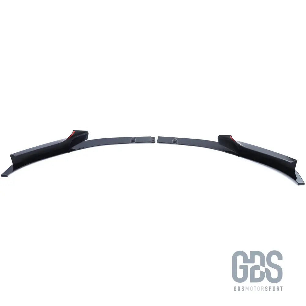 Lame avant style performance deux parties noir brillant pour pare-choc pack m bmw série 2 f22 f23