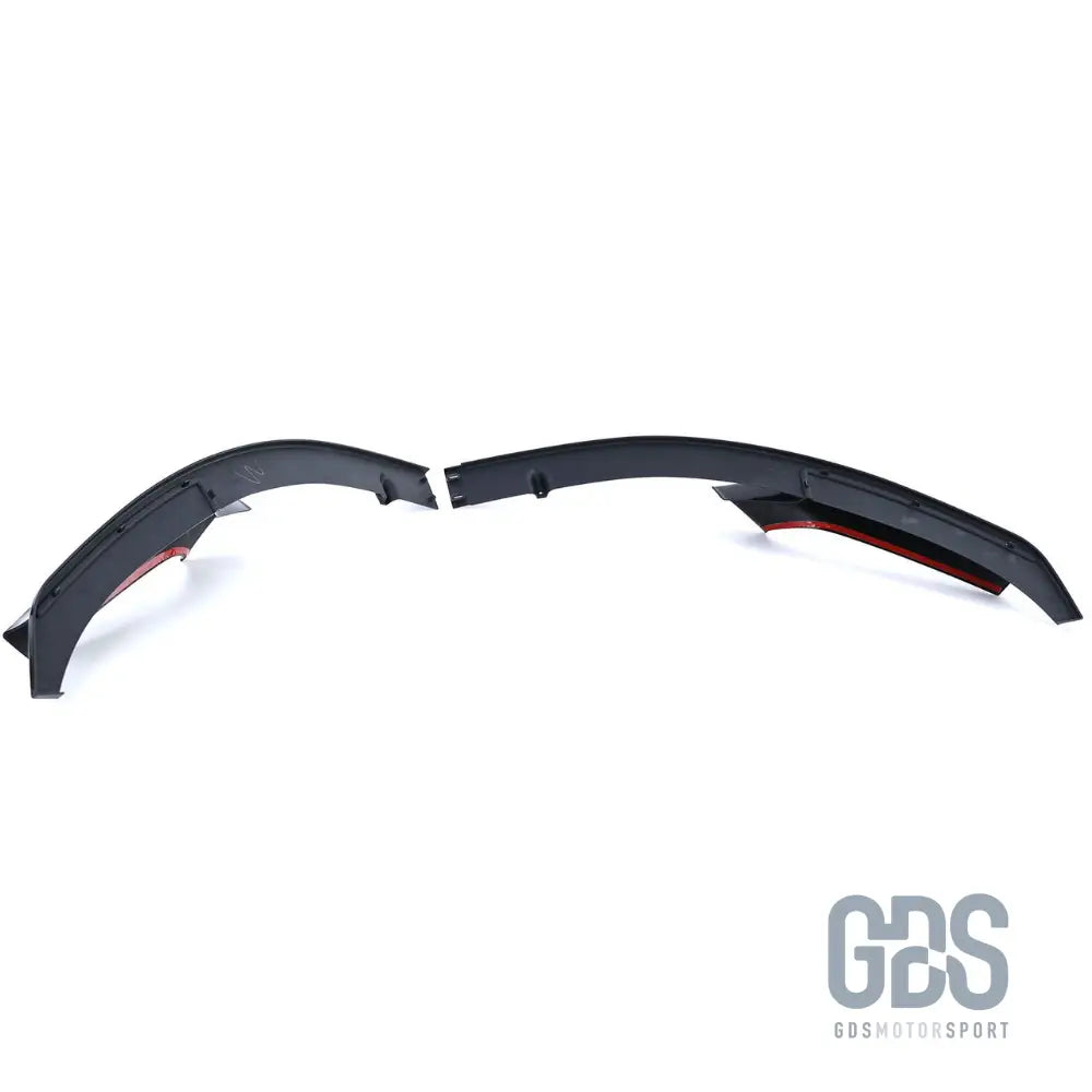Lame avant style performance deux parties noir brillant pour pare-choc pack m bmw série 2 f22 f23