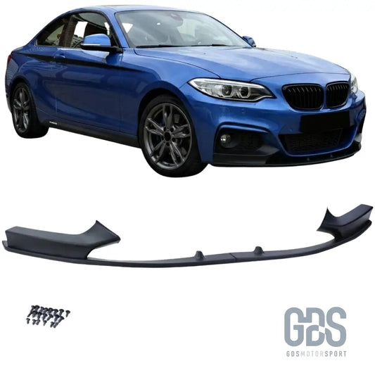 Lame avant style performance en deux parties pour pare-choc pack m bmw série 2 f22 f23