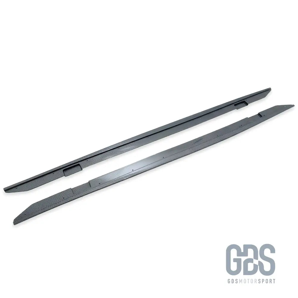 Lames de bas caisse m performance aspect carbone pour bmw série 2 f22 f23