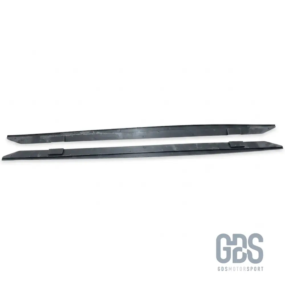 Lames de bas caisse m performance aspect carbone pour bmw série 2 f22 f23