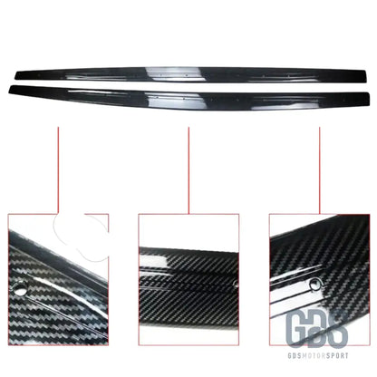 Lames de bas caisse m performance pour bmw série 1 f20 5 portes look carbone - bas caisse
