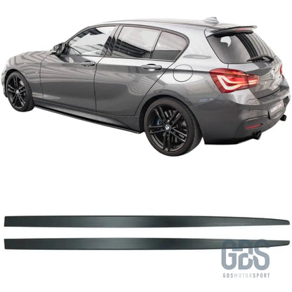 Lames de bas caisse m performance pour bmw série 1 f20 5 portes noir mat - bas caisse
