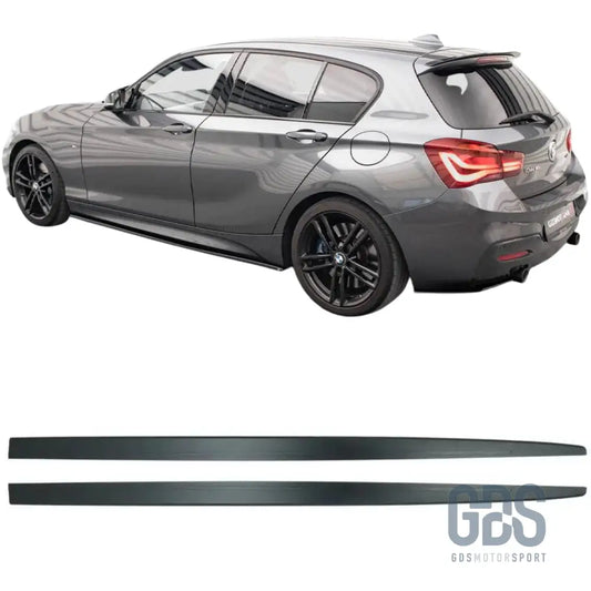 Lames de bas caisse m performance pour bmw série 1 f20 5 portes noir mat - bas caisse