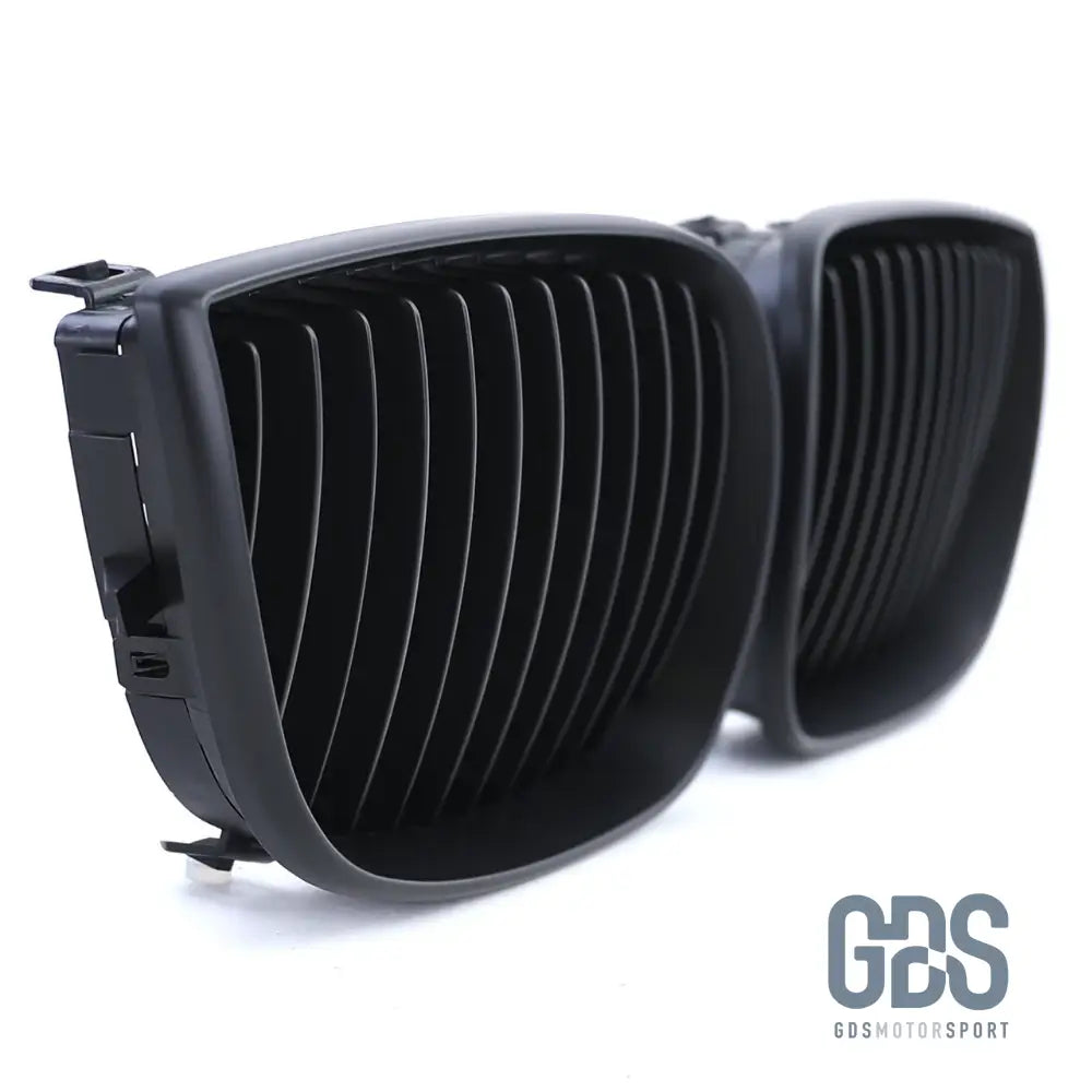 Grilles de calandre NOIR Mate SLIM BMW serie 1 PHASE 2004 a 2007 - Calandres - GDS Motorsport