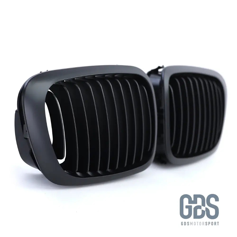 2 Grilles de calandre NOIR MATE BMW serie 3 E46 PH1 1999 a 2003 COUPE / CABRIOLET - Calandres - GDS Motorsport