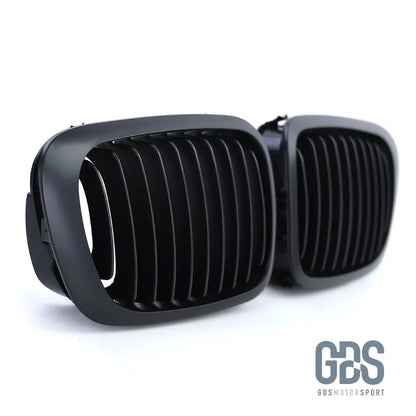 2 Grilles de calandre NOIR MATE BMW serie 3 E46 PH1 1999 a 2003 COUPE / CABRIOLET - Calandres - GDS Motorsport