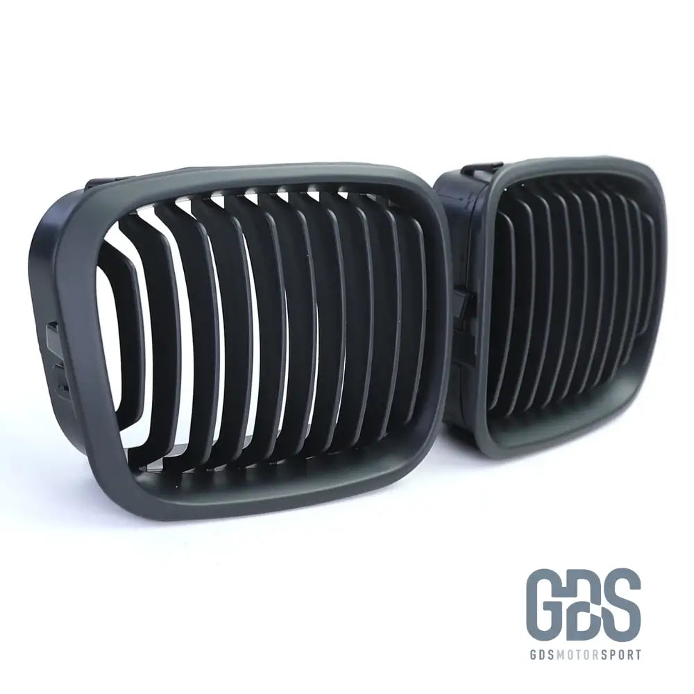 2 Grilles de calandre NOIR MATE BMW serie 3 E46 PH1 1998 a 2001 BERLINE / TOURING - Calandres - GDS Motorsport