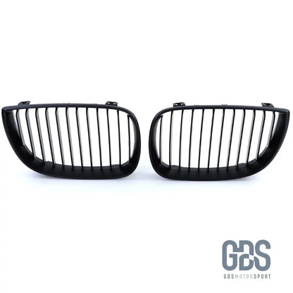 Grilles de calandre NOIR Mate SLIM BMW serie 1 PHASE 2004 a 2007 - Calandres - GDS Motorsport