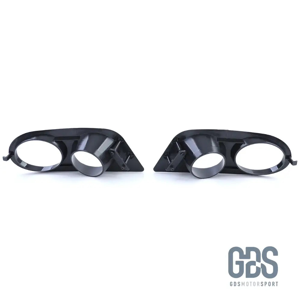 2 Caches / Entourage antibrouillard pour pare choc avant BMW E46 Look M3 - PHARES FEUX - GDS Motorsport