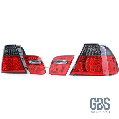 Feux arrière Full LED Rouge Fumé Noir pour BMW E46 Coupé de 1999 à 2006 - PHARES FEUX - GDS Motorsport