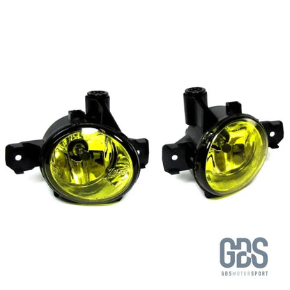 Pair Antibrouillards BMW Serie 1 E81 E82 E87 E88 - Jaune Retro - PHARES FEUX - GDS Motorsport