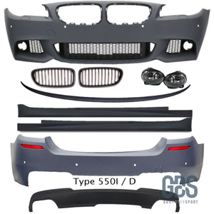 Kit Complet Pack M pour BMW F10 Berline Phase 1 Class Edition - style 550 i/d Pare Choc carrosserie GDS Motorsport