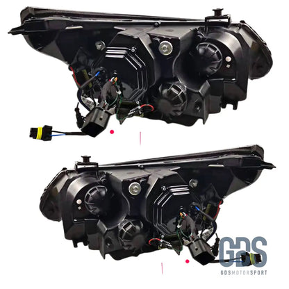 Phares avant Angel Eyes 3D BLANC BMW Série 5 E60 / E61 Phase 1 - PHARES FEUX - GDS Motorsport