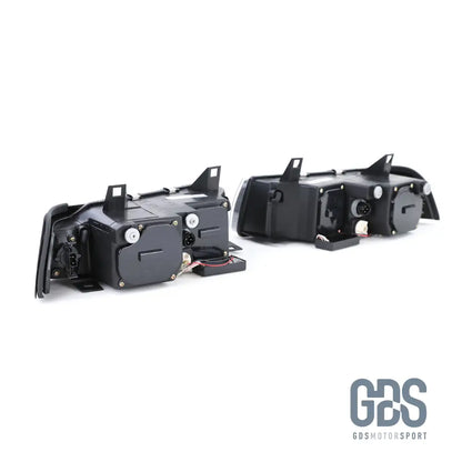 Phares avant Angel Eyes Blanc fond noir BMW E36 Coupé / Cabriolet - PHARES FEUX - GDS Motorsport