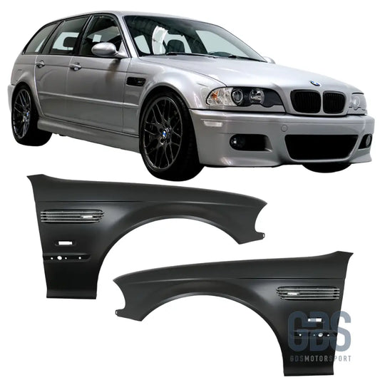 Pack 2 ailes avant look m3 pour bmw e46 phase 1 berline / touring - éléments de carrosserie