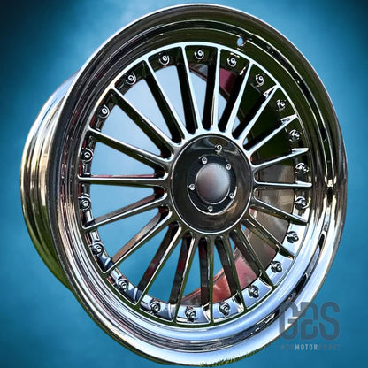 Pack 4 jantes style Alpina Classic Chrome Noir BMW R18’’ X 8,5’’ ET20 10’’ ET15 - Jantes et pneus - GDS Motorsport