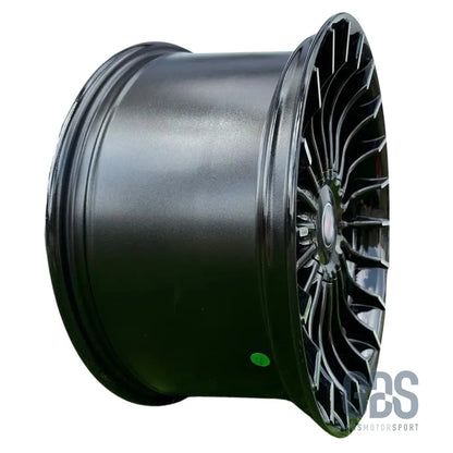 Pack 4 jantes style alpina noir brillant bmw r18’’ 8,5’’ et20 x 9,5’’ - jantes et pneus