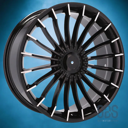 Pack 4 jantes style alpina noir brillant bmw r19’’ x 8,5’’ et20 9,5’’ - jantes et pneus