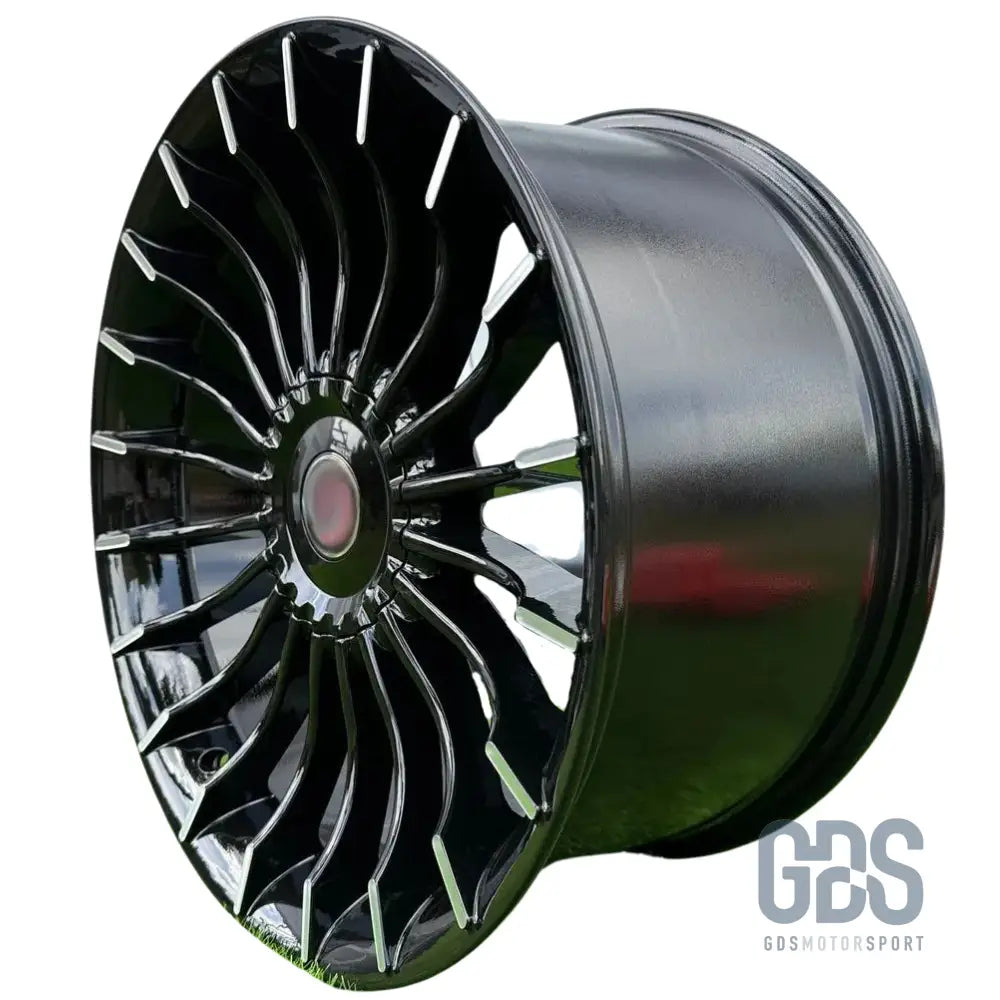 Pack 4 jantes style alpina noir brillant bmw r21’’ 8,5’’ et25 x 10’’ et41 - jantes et pneus