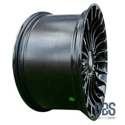 Pack 4 jantes style alpina noir brillant bmw r21’’ 8,5’’ et25 x 10’’ et41 - jantes et pneus