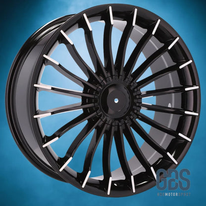 Pack 4 jantes Style Alpina noir brillant BMW R21’’ 8,5’’ ET25 X 10’’ ET41 - Jantes et pneus - GDS Motorsport