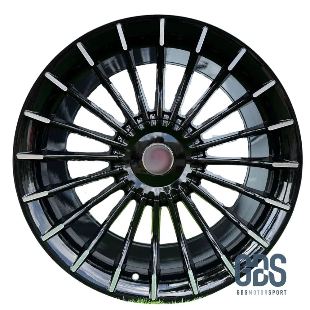 Pack 4 jantes Style Alpina noir brillant BMW R21’’ 8,5’’ ET25 X 10’’ ET41 - Jantes et pneus - GDS Motorsport