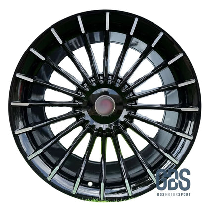 Pack 4 jantes Style Alpina noir brillant BMW R21’’ 8,5’’ ET25 X 10’’ ET41 - Jantes et pneus - GDS Motorsport