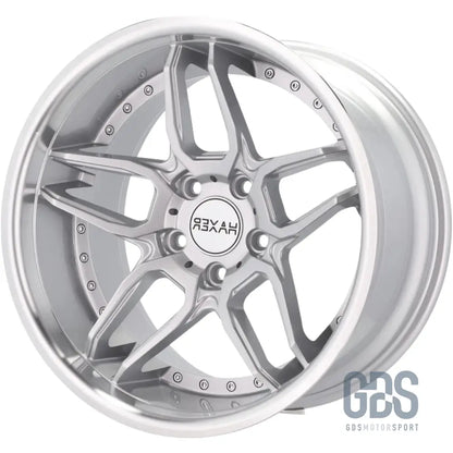 Pack 4 jantes style bord poli haxer hx030 gris bmw r18’’ x 8.5’’ et20 10’’ et15 - jantes et pneus