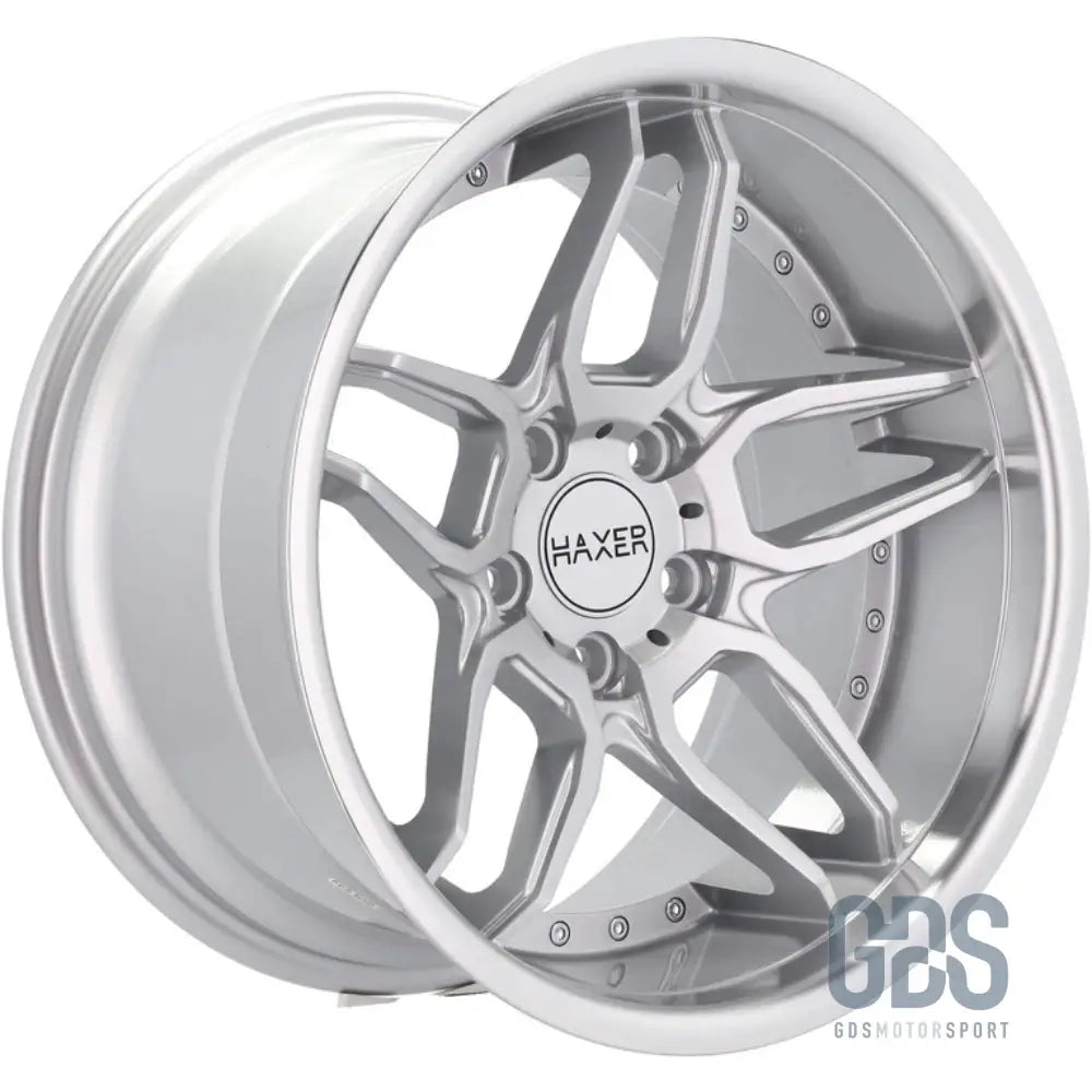 Pack 4 jantes style bord poli haxer hx030 gris bmw r18’’ x 8.5’’ et20 10’’ et15 - jantes et pneus